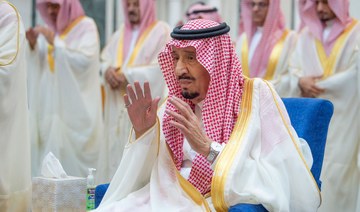 Saudi Arabia’s King Salman attends Eid Al-Fitr prayers