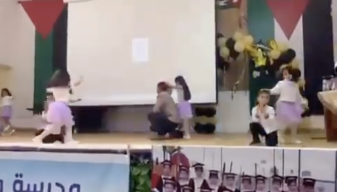 Jordanian father who joined daughter for school performance goes viral
